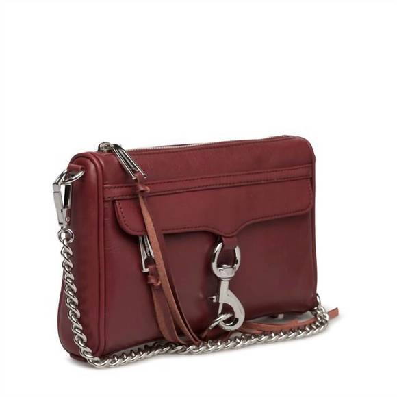NEW REBECCA MINKOFF mini mac shoulder bag in tawny port - Picture 2 of 3
